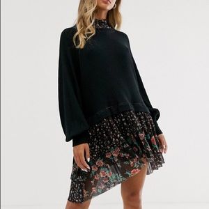 Free People Opposite Attraction Mini Dress